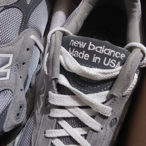 New Balance 993 Grey size 13 Silver White Gray Made In USA Men's Retro MR993GL - Picture 8 of 14